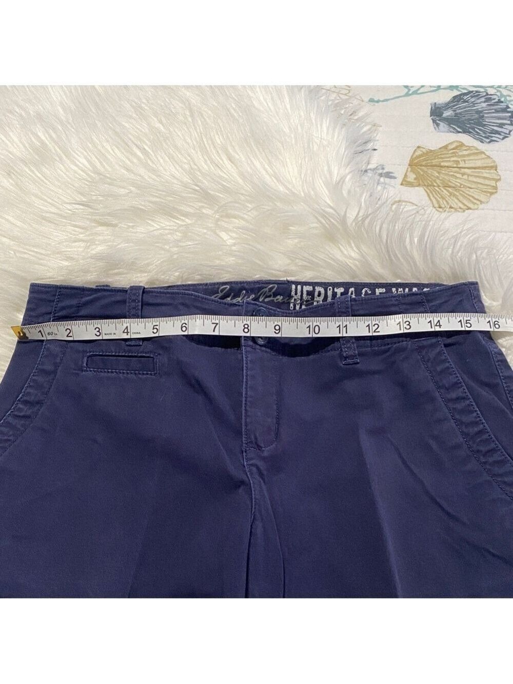 Eddie Bauer Women's Dark Blue Bermudas - Picture 3 of 6